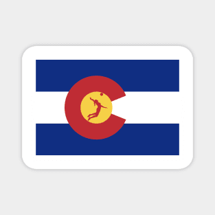 Colorado Volleyball Flag Magnet