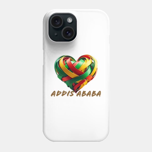 Addis Ababa Phone Case by Amharic Avenue