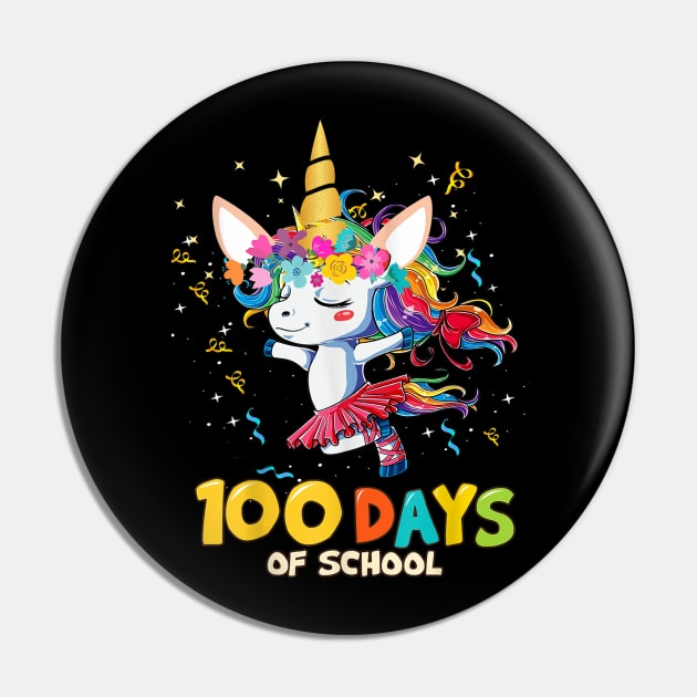 100 Days School Unicorn Girl Pin by cedricchungerxc