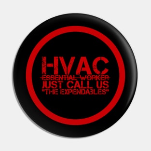 Hvac Essential Worker Expendables Pin