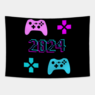 2024 - Gamers - Celebration - New Years - Birthday Tapestry