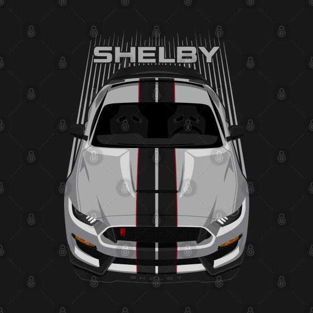 Ford Mustang Shelby GT350R 2015 - 2020 - Avalanche Grey - Black Stripes by V8social