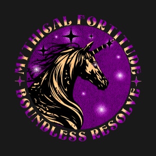 Mythical Fortitude, Boundless Resolve Unicorn T-Shirt