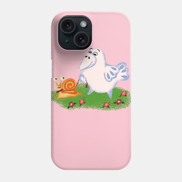 Wolk with pet Phone Case by maryglu