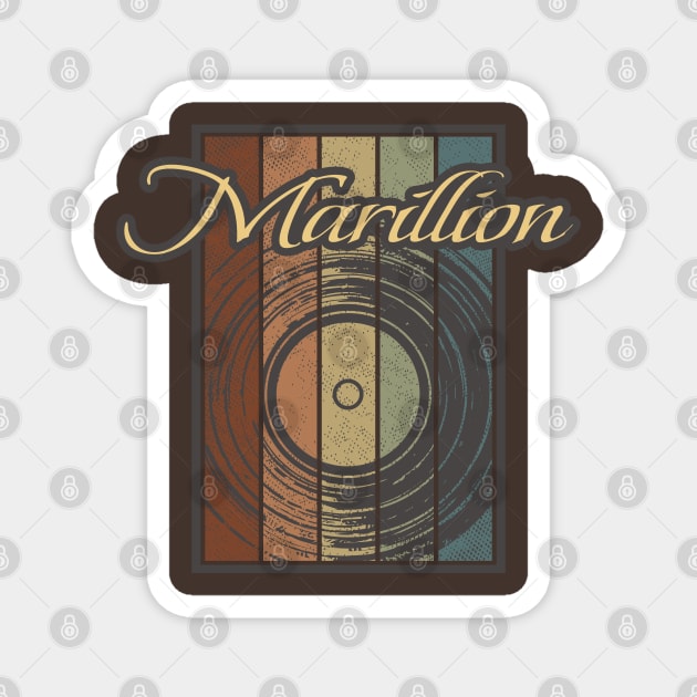 Marillion Vynil Silhouette Magnet by North Tight Rope