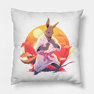 karate kangaroo Pillow