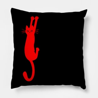 Holding on (Red) Pillow