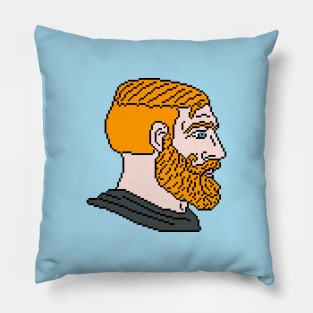 Chad Face Pixel Art Pillow