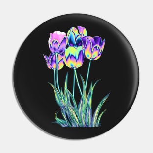 Holo Tulips Pin