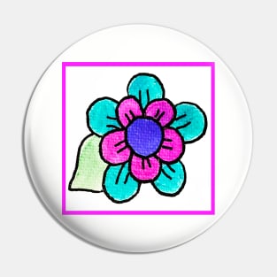 Groovy Flower #8 Pin