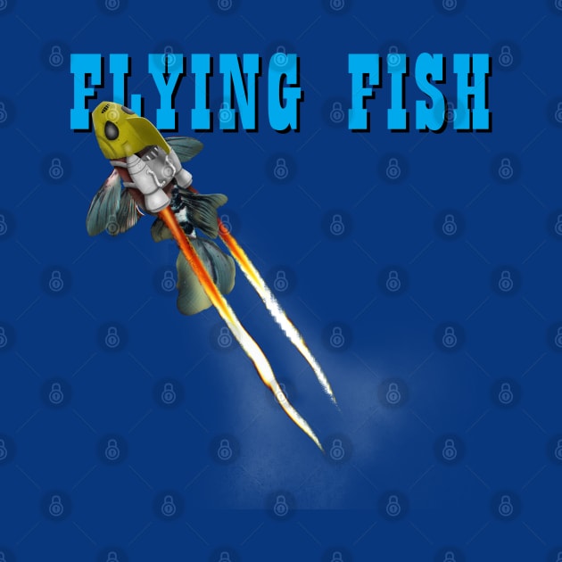 Flying Fish Funny The Rocketeer Retro Vintage 90's Movie Parody by BoggsNicolas