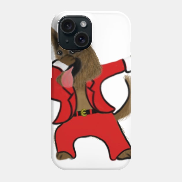 German Shepherd Dabbing Dog Funny Christmas Art Gift Phone Case by Merchweaver