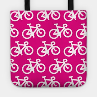 Pink Bike Pattern Tote