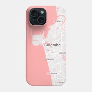 Colombo pink map Phone Case