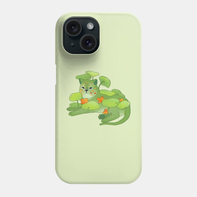 Water lily flower cat Phone Case by ballooonfish