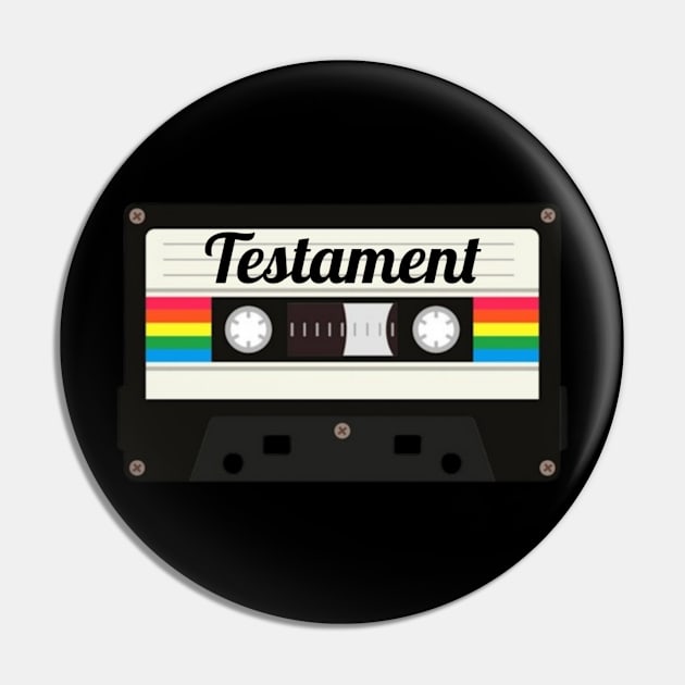 Testament / Cassette Tape Style Pin by GengluStore