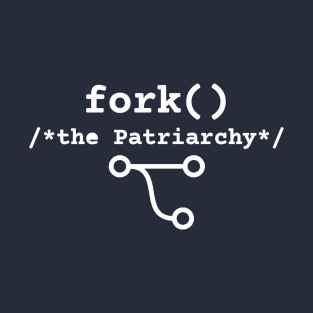 Fork the Patriarchy :: fork() /* thePatriarchy */  :: F**k the Patriarchy T-Shirt