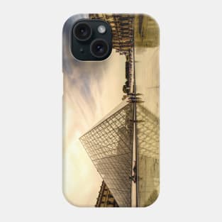 Sun Sets Over the Louvre Phone Case