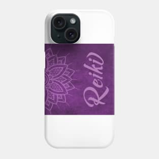 Reiki and Purple Mandala Phone Case