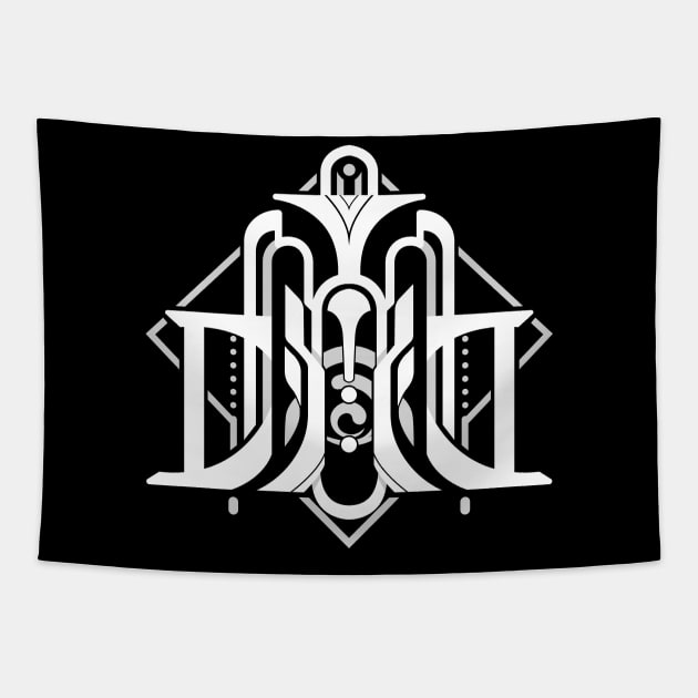 Genshin Impact Fontaine Emblem - White Version Tapestry by GachaSlave