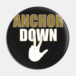 ANCHOR DOWN - Vanderbilt Hand Sign Pin