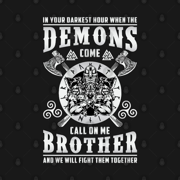 Demons Viking Valhalla Norse by T-Shirt.CONCEPTS