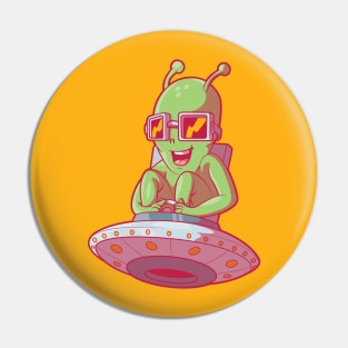 Racing Alien! Pin