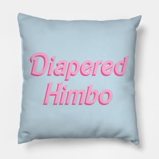 Diapered Himbo - doll font Pillow