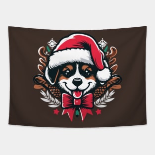 Santa's Favourite Puppy Helper Tapestry