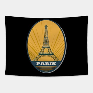 Paris Retro-Vintage Patch Tapestry