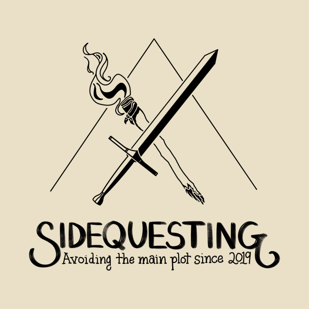 Sidequesting Logo - Black by Sidequesting