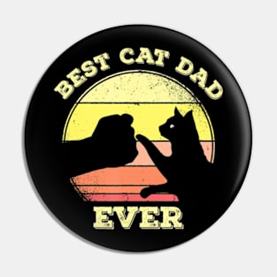 Best Cat Dad Ever Cat Lover Pin