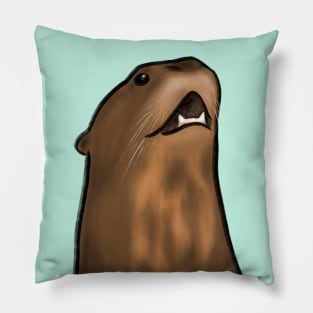 Giant Otter 2 Pillow