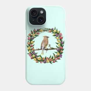 The Early Bird on Colorful Flowers Phone Case