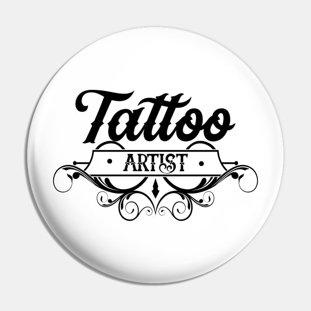 Tattoo Artist Pin by dr3shirts