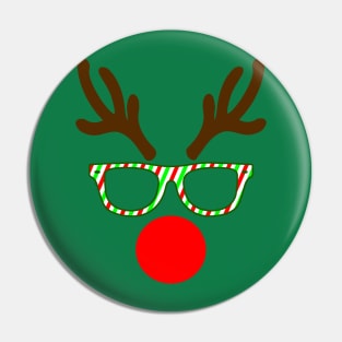 Hipster Reindeer Pin