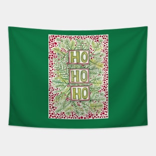 Ho Ho Ho Merry Christmas Tapestry