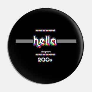 Hella 2000 ColorGroove Retro-Rainbow-Tube nostalgia (wf) Pin