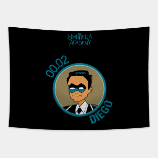 UMBRELLA ACADEMY: DIEGO CARTOON Tapestry