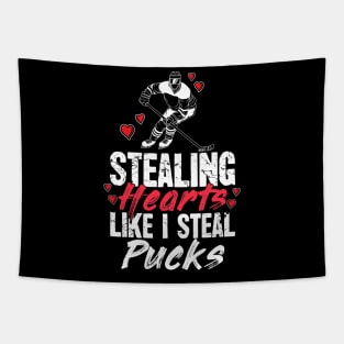 Stealing hearts like I steal pucks Tapestry