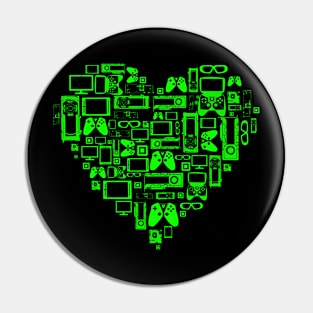 Gamer Heart Pin