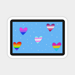 Pride hearts Magnet