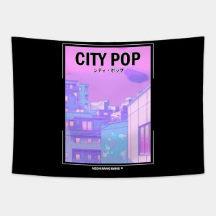 1980s Pastel Vaporwave City Pop Tapestry