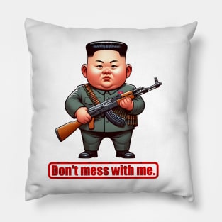 A Mischievous Boy from North Korea Pillow