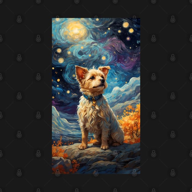 Dog in Van Gogh style by CatCoconut-Art