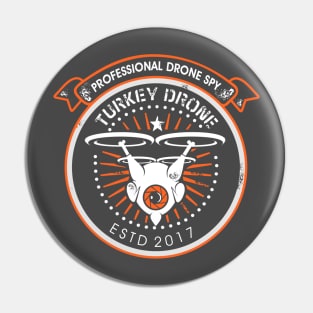 turkey drone vintage Pin