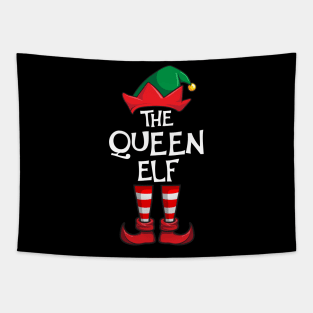 Queen Elf Matching Family Christmas Tapestry