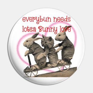 Everybun needs Bunny love + Kitten Pin