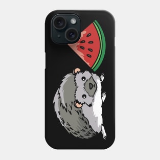 A cute hedgehog with a melon Phone Case