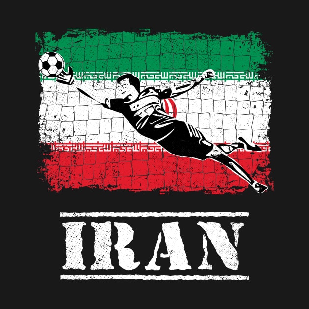 Iran Soccer Goalie Goal Keeper Shirt by zeno27